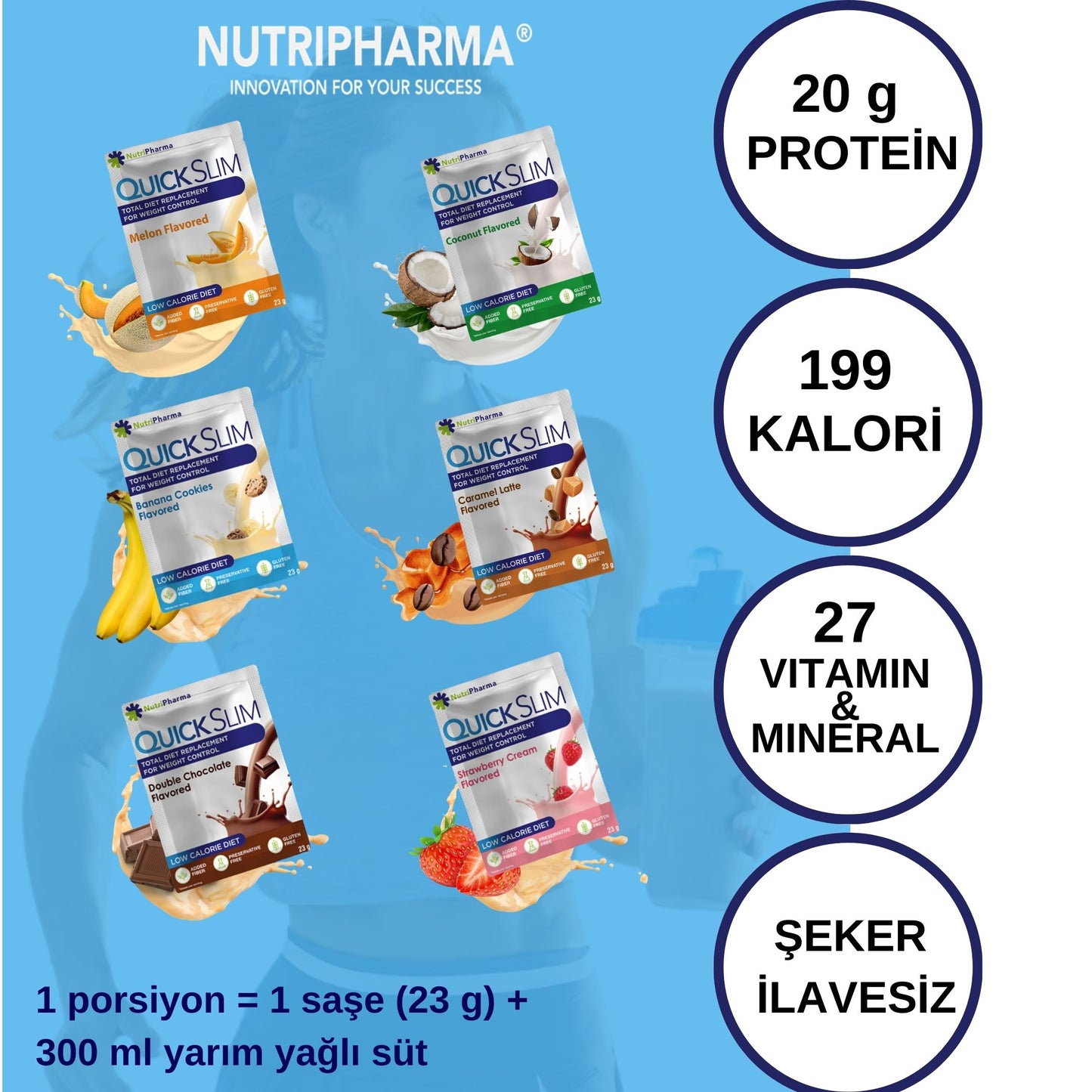 Quick Slim Shake – 2 Boîtes + Shaker Offert