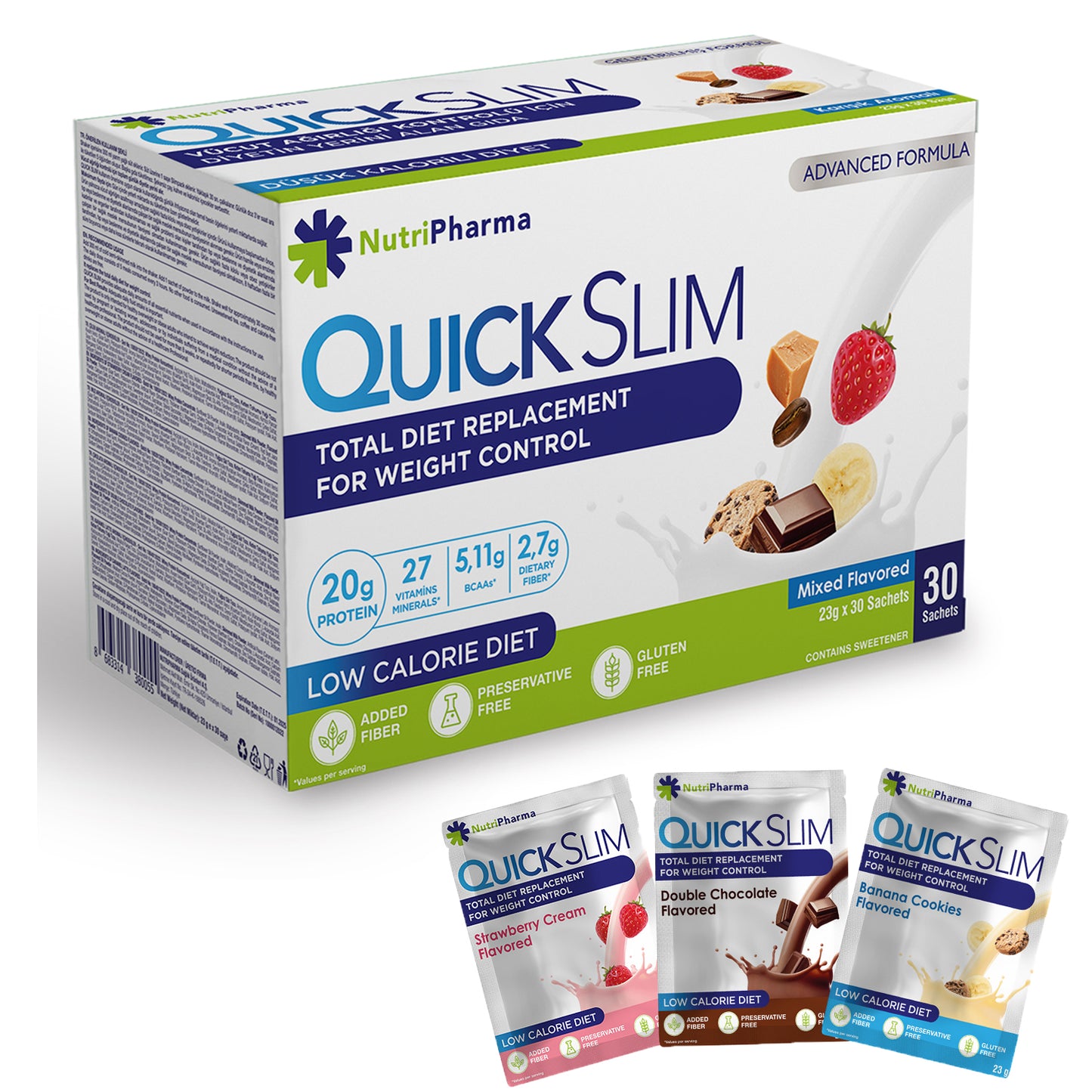Quick Slim Kilo Verme Amacli Ogun Shake-30 sase