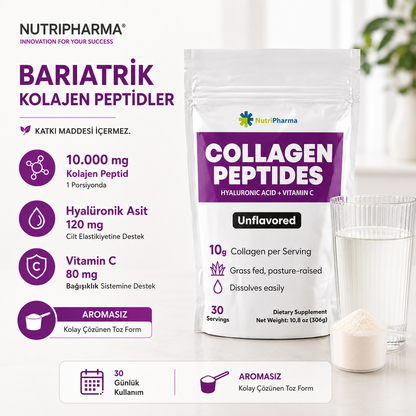 Bariatrik Diyet Seti | Yüksek Proteinli Shake, Multivitamin ve Kolajen | Nutripharma