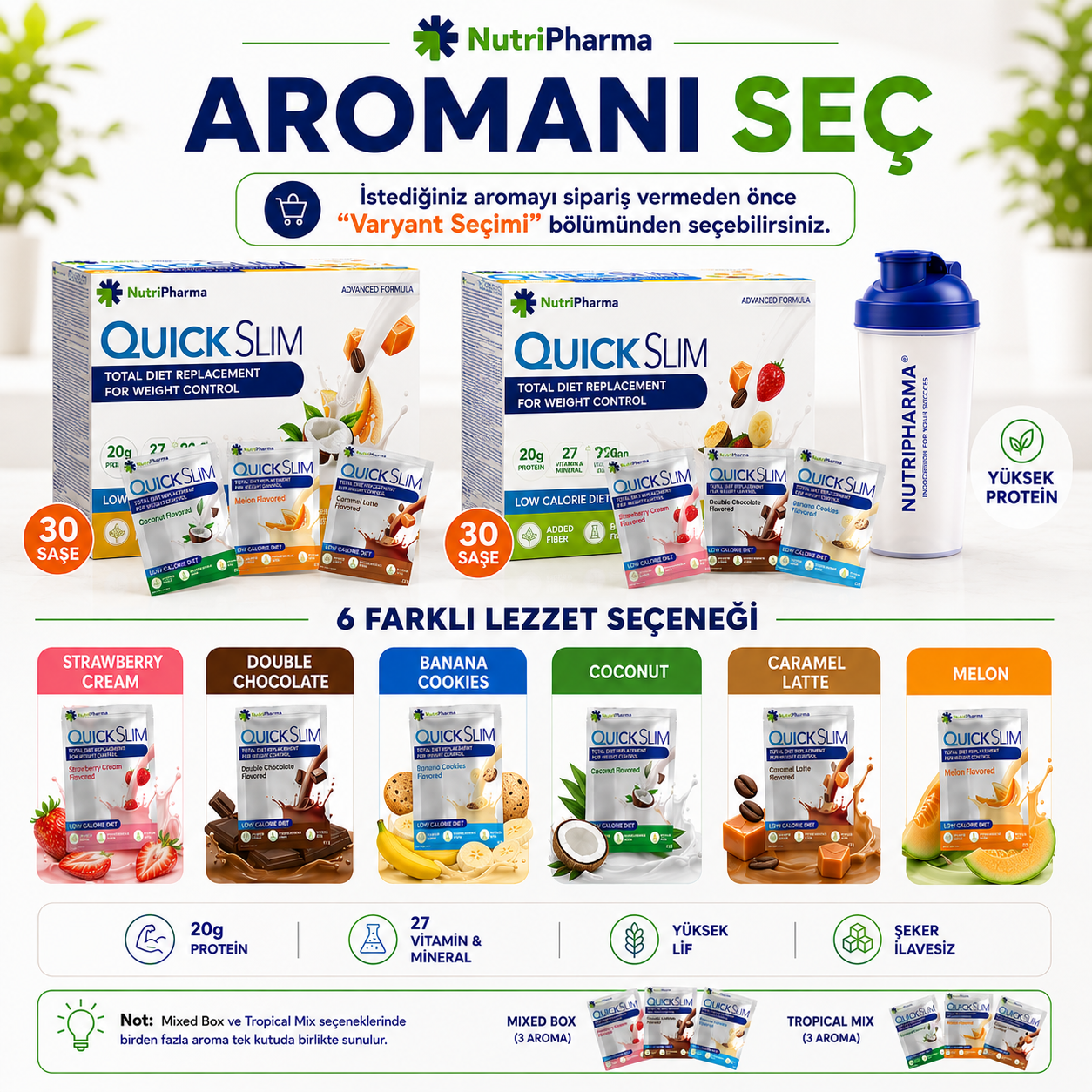 Bariatrik Diyet Seti | Yüksek Proteinli Shake, Multivitamin ve Kolajen | Nutripharma