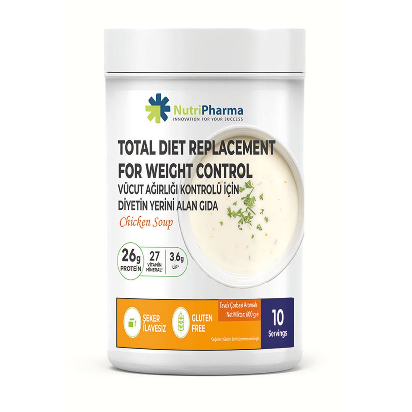 NutriPharma Yüksek Proteinli Çorba - Kilo Verme Amaçlı Öğün Yerine Geçen Çorba