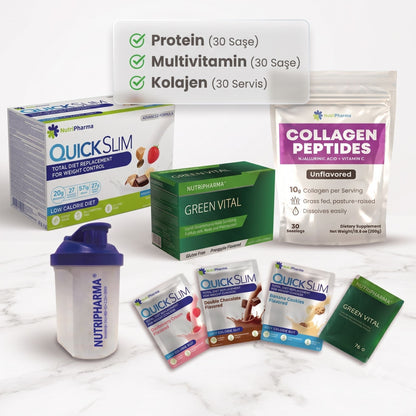 Bariatrik Diyet Seti | Yüksek Proteinli Shake, Multivitamin ve Kolajen | Nutripharma