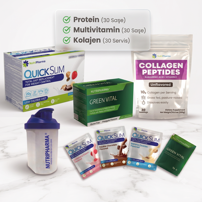 Bariatrik Diyet Seti | Yüksek Proteinli Shake, Multivitamin ve Kolajen | Nutripharma