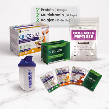 Bariatrik Diyet Seti | Yüksek Proteinli Shake, Multivitamin ve Kolajen | Nutripharma