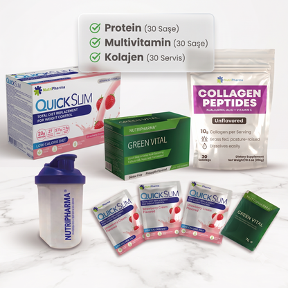 Bariatrik Diyet Seti | Yüksek Proteinli Shake, Multivitamin ve Kolajen | Nutripharma