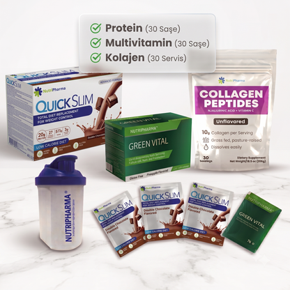 Bariatrik Diyet Seti | Yüksek Proteinli Shake, Multivitamin ve Kolajen | Nutripharma