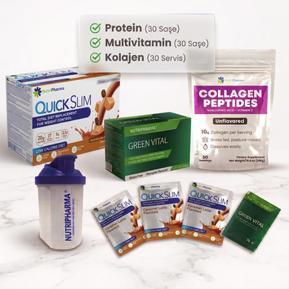 Bariatrik Diyet Seti | Yüksek Proteinli Shake, Multivitamin ve Kolajen | Nutripharma