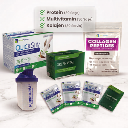 Bariatrik Diyet Seti | Yüksek Proteinli Shake, Multivitamin ve Kolajen | Nutripharma