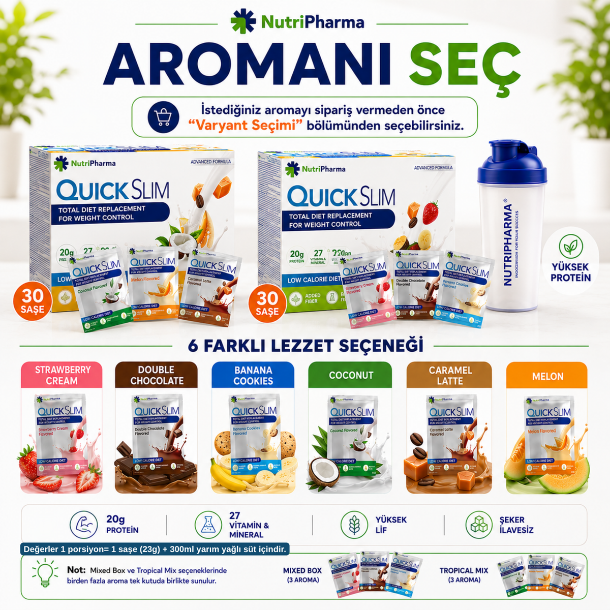 Bariatrik Diyet Seti | Yüksek Proteinli Shake, Multivitamin ve Kolajen | Nutripharma