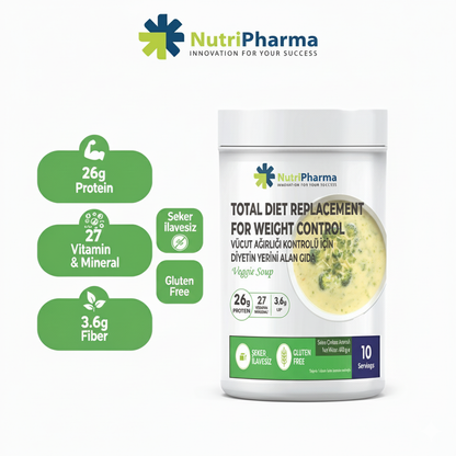 NutriPharma Yüksek Proteinli Çorba - Kilo Verme Amaçlı Öğün Yerine Geçen Çorba