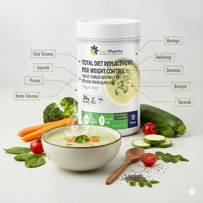 NutriPharma Yüksek Proteinli Çorba - Kilo Verme Amaçlı Öğün Yerine Geçen Çorba