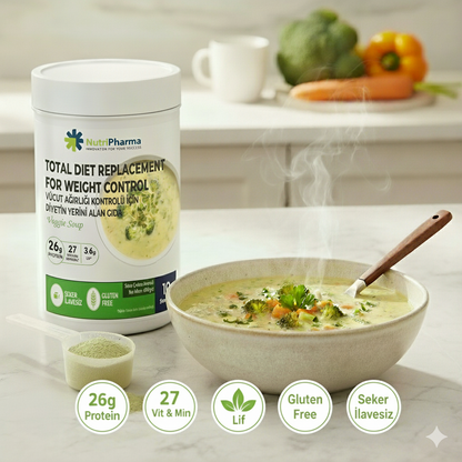 NutriPharma Yüksek Proteinli Çorba - Kilo Verme Amaçlı Öğün Yerine Geçen Çorba