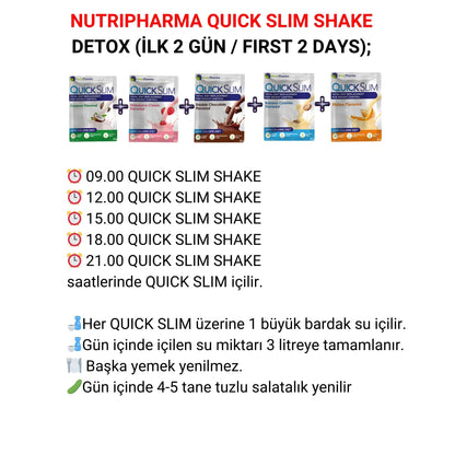 Quick Slim Kilo Verme Amacli Ogun Shake-30 sase