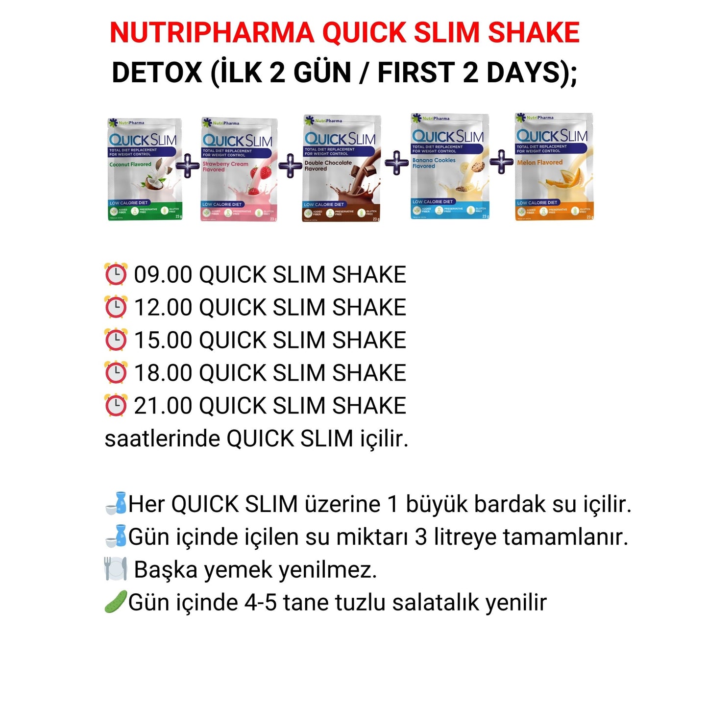 Quick Slim Shake - Avantajlı 6 kutu