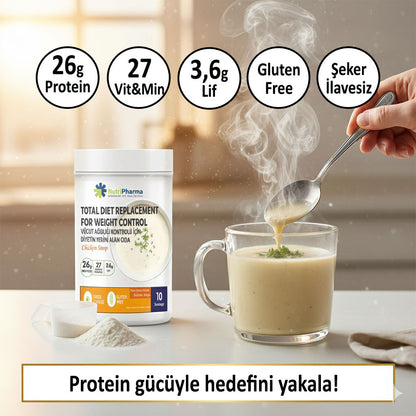 NutriPharma Yüksek Proteinli Çorba - Kilo Verme Amaçlı Öğün Yerine Geçen Çorba