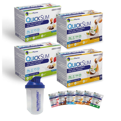 Quick Slim Shake - Avantajlı 4 Kutu - SHAKER HEDİYE