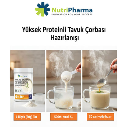 NutriPharma Yüksek Proteinli Çorba - Kilo Verme Amaçlı Öğün Yerine Geçen Çorba