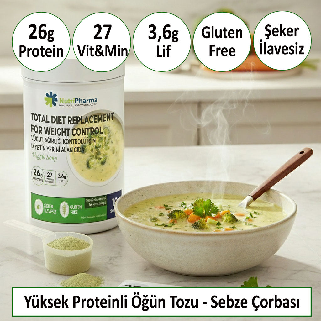 NutriPharma Yüksek Proteinli Çorba - Kilo Verme Amaçlı Öğün Yerine Geçen Çorba