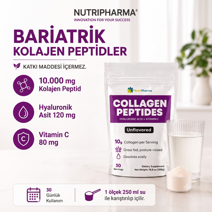 Bariatrik Diyet Seti | Yüksek Proteinli Shake, Multivitamin ve Kolajen | Nutripharma