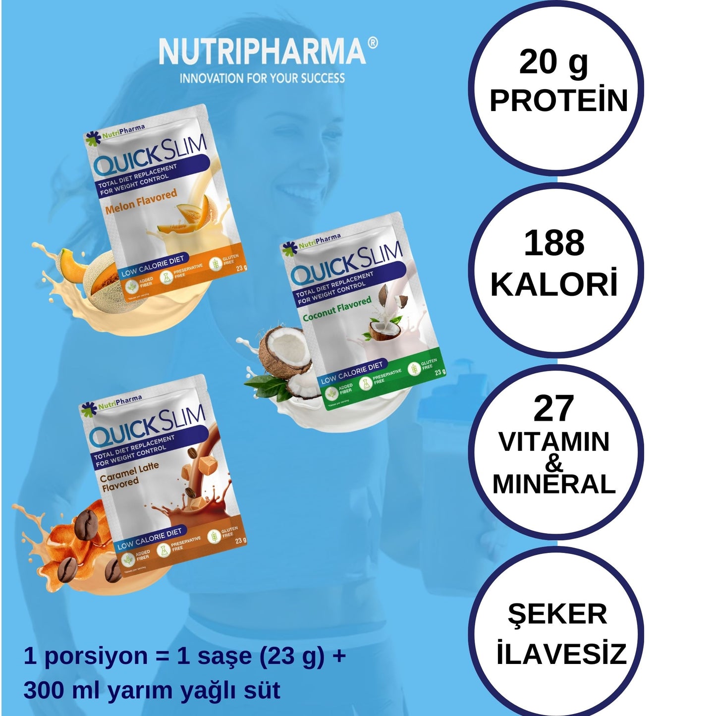 Quick Slim Kilo Verme Amacli Ogun Shake-30 sase